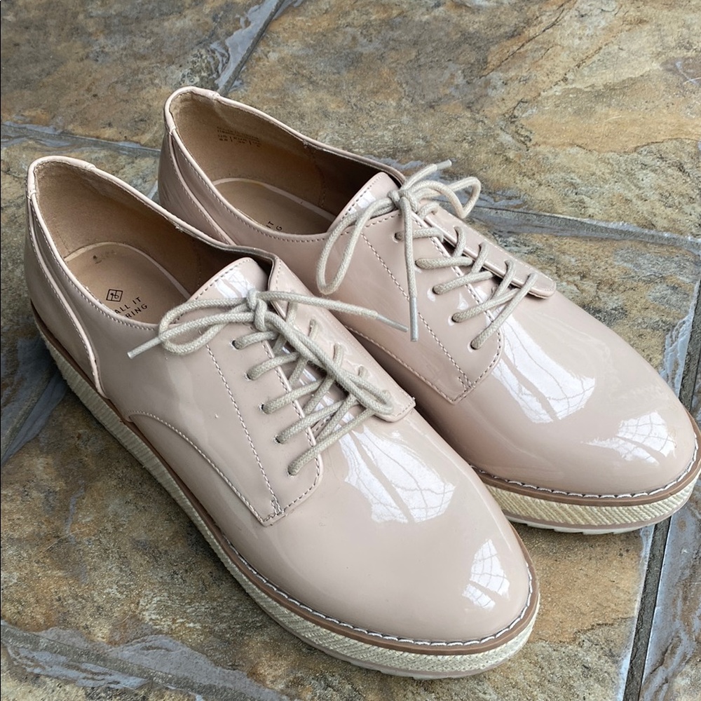 Call It Spring Cream platform Oxfords with Modern Comfort